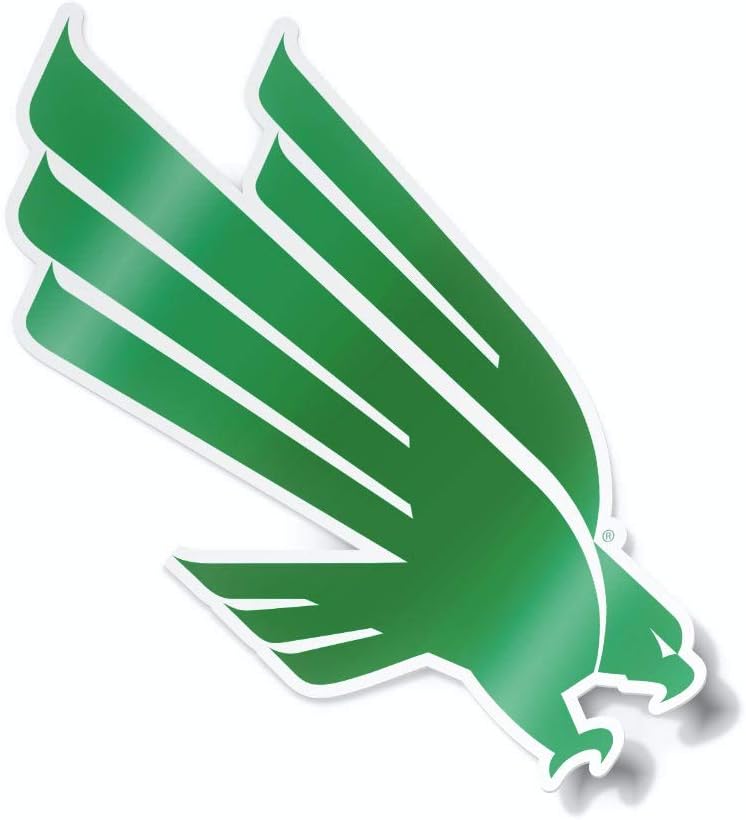 Nudge Printing Collegiate NCAA Car Decal Made from Premium Weatherproof Vinyl (University of North Texas) - Image 1